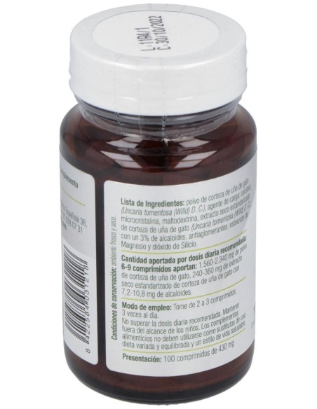 El Granero Uña Gato Forte 400 Mg 100 Comp