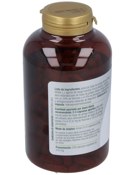 El Granero Ginkgo Biloba 600Mg 250Capsulas