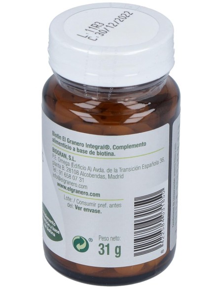 El Granero Biotin Vitamina H 100 Comp