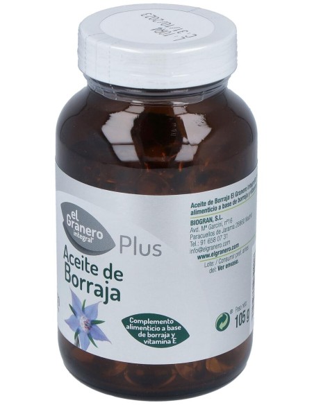 El Granero Aceite De Borraja 500Mg Primera Presión En Frío 150 Perlas