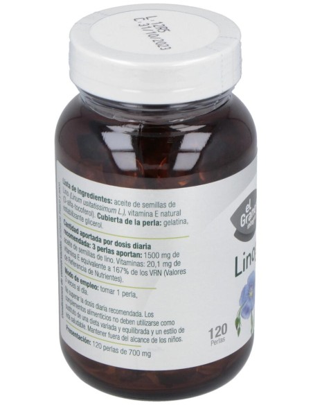 El Granero Integral Linogran Aceite De Lino 120 Perlas