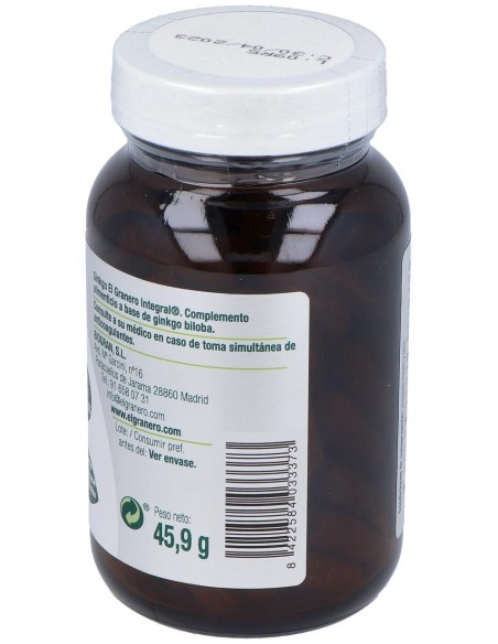 El Granero Integral Ginkgo Biloba 600Mg 90 Cáps