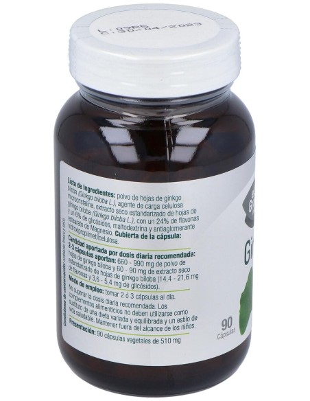 El Granero Integral Ginkgo Biloba 600Mg 90 Cáps