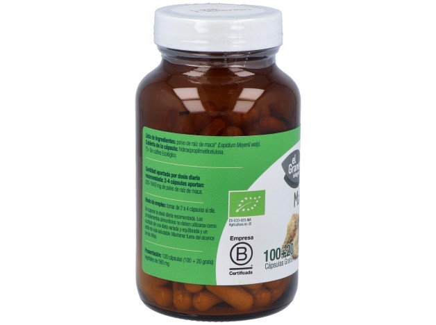 Elgranero Maca Bio 120 Cápsulas