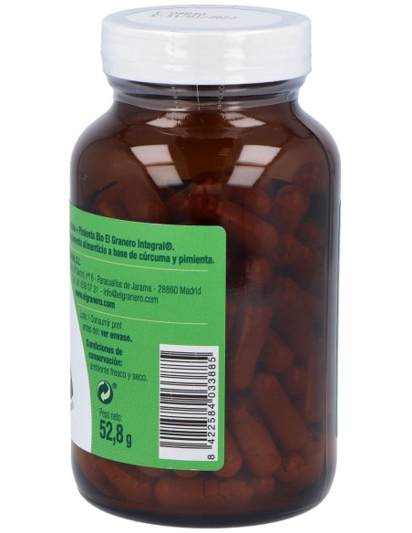 El Granero Cúrcuma + Pimienta Plus Bio 120Caps