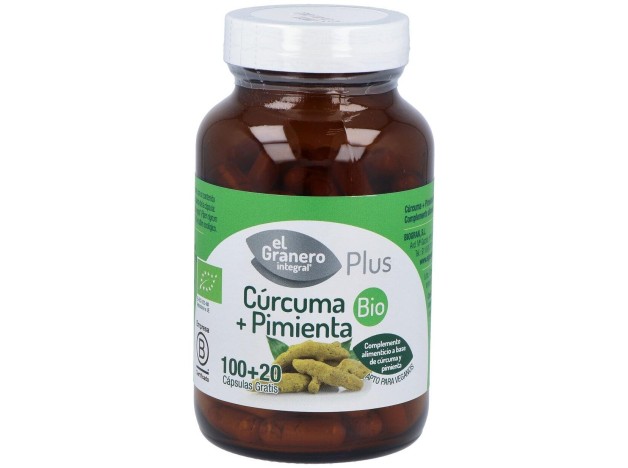 El Granero Cúrcuma + Pimienta Plus Bio 120Caps