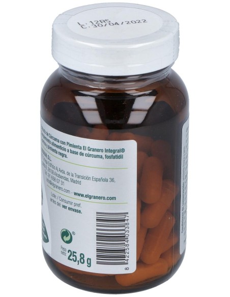 El Granero Ext Curcuma Pimienta 60Caps