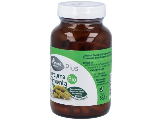 El Granero Cúrcuma + Pimienta Plus Bio 120Caps