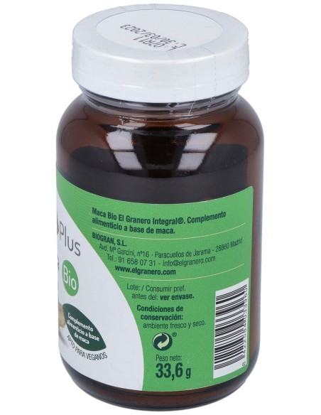 El Granero Maca Bio 560 Mg 60Caps