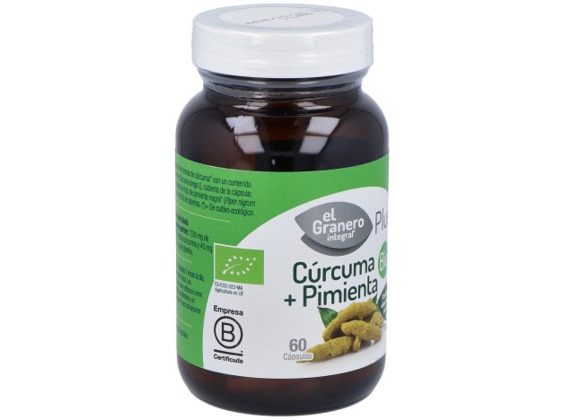 El Granero Curcuma Pimienta Bio 60Caps