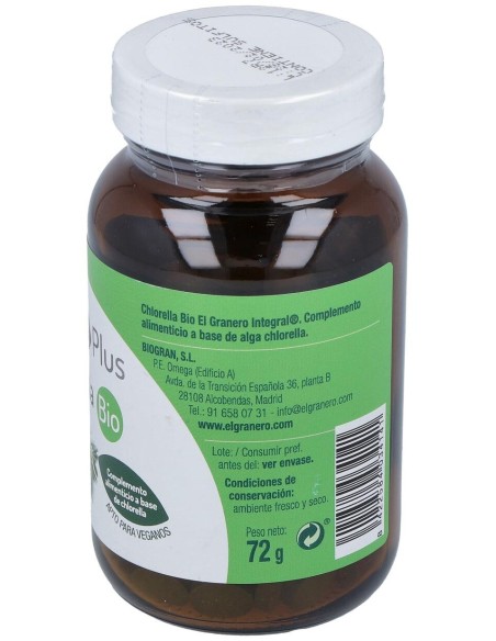 El Granero Bio Chlorella 180 Comp