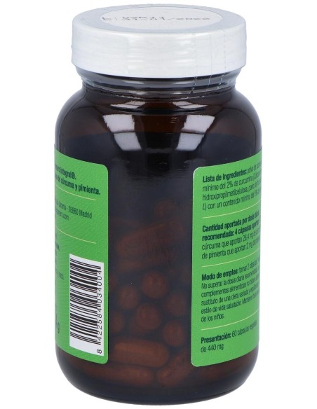 El Granero Curcuma Pimienta Bio 60Caps