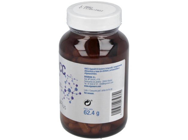 Granero Integral Ahcc Supralif 565Mg 120 Cápsulas