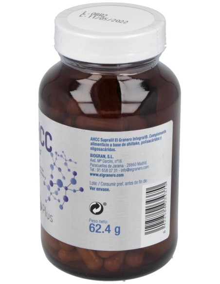 Granero Integral Ahcc Supralif 565Mg 120 Cápsulas
