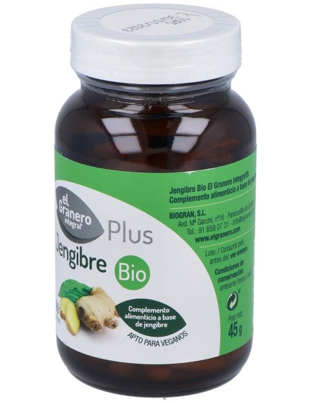 Granero Complemento Jengibre Bio 90 Caps