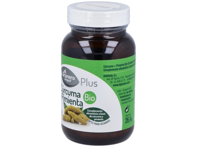 El Granero Curcuma Pimienta Bio 60Caps