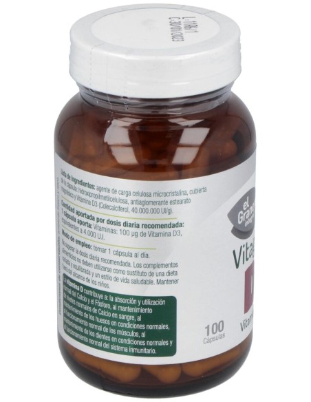 El Granero Vitagran D3 100Caps