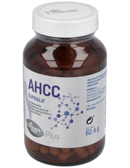 Granero Integral Ahcc Supralif 565Mg 120 Cápsulas