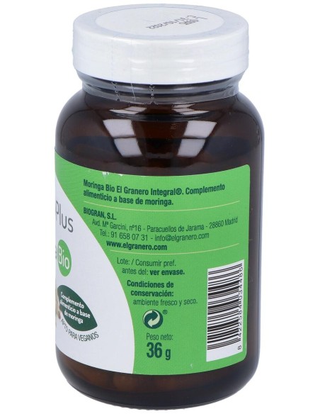 El Granero Moringa Bio 400Mg 90Caps