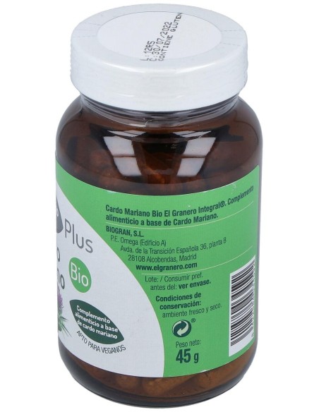 El Granero Cardo Mariano Plus Bio 90Cap