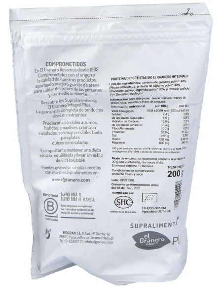 Sprt Deportistas Superalimento Bio 200Gr.