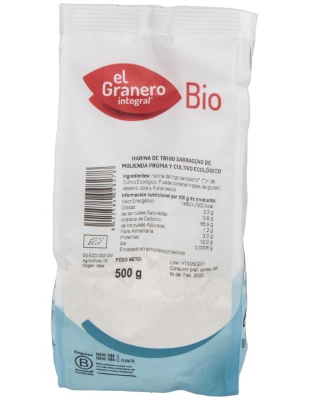 Granero Alimentacion Harina Trigo Sarraceno Bio 500G