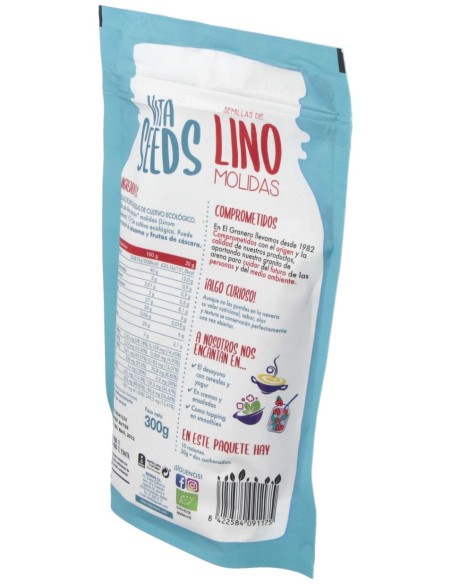 El Ganero Integal Lino Molido Vitaseeds Bio 300 G