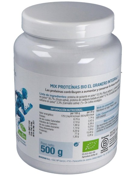 Mix Proteinas 500Gr. Bio