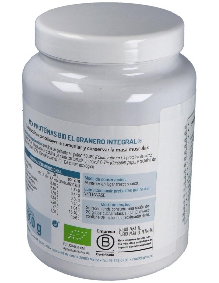 Mix Proteinas 500Gr. Bio