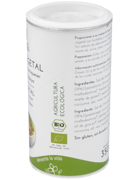 Vegetalia Caldo Veg. Polvo Himalaya S/G 350G