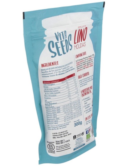 El Ganero Integal Lino Molido Vitaseeds Bio 300 G