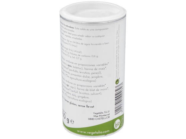 Vegetalia Caldo Veg. Polvo Himalaya S/G 350G