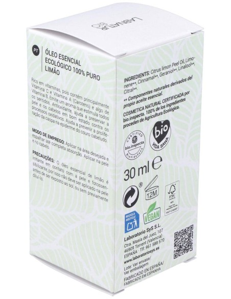 Labnatur Bio Aceite Esencial De Limón 30Ml