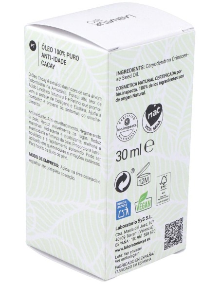 Labnatur Bio Aceite De Cacay Antiedad 30Ml