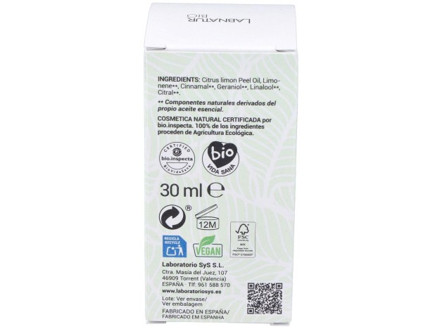 Labnatur Bio Aceite Esencial De Limón 30Ml