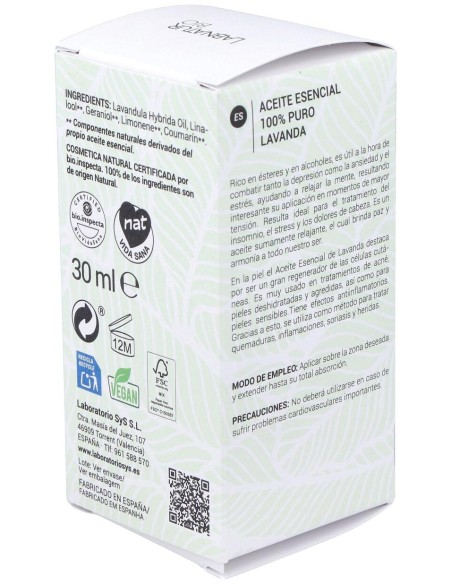 Labnatur Bio Lavanda Aceite Esencial 30Ml