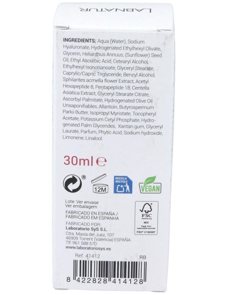 Labnatur Bio Sérum Facial Botox Efecto Tensor 30Ml