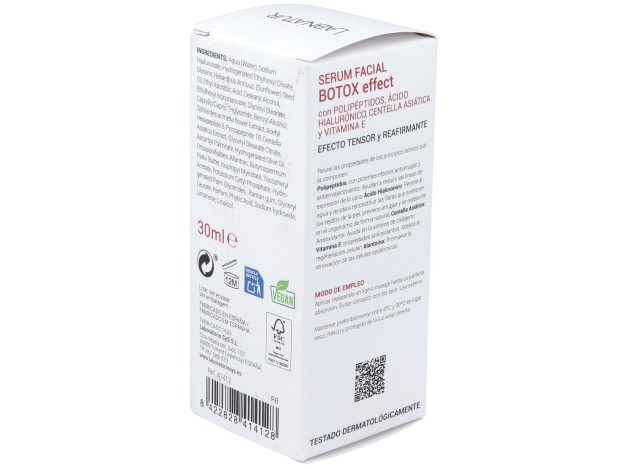 Labnatur Bio Sérum Facial Botox Efecto Tensor 30Ml