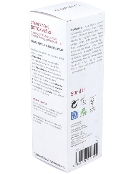 Crema Facial Botox Efecto Tensor 50Ml. Labnatur