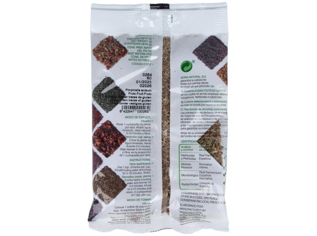 Soria Natural Anís Verde Bolsa 60G
