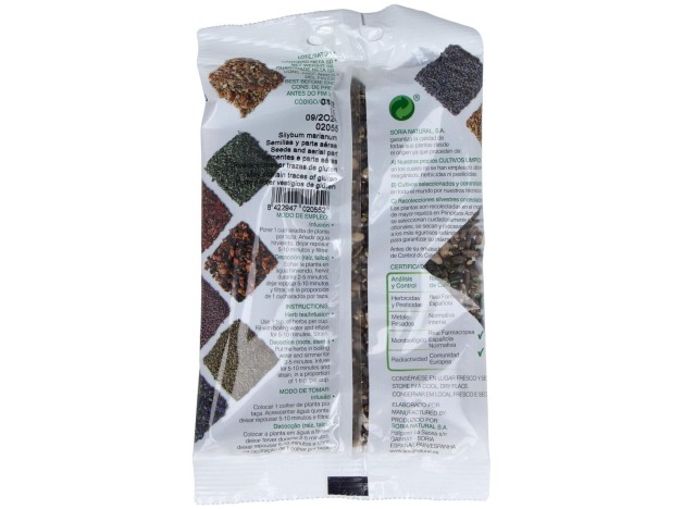 Soria Natural Cardo Mariano Semillas Bolsa 75G