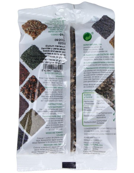 Soria Natural Cardo Mariano Semillas Bolsa 75G