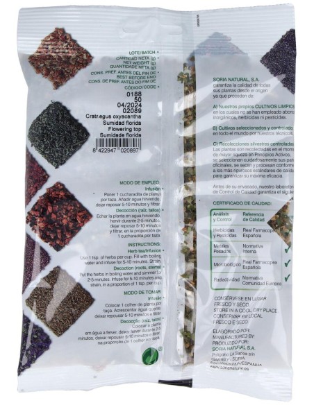 Soria Natural Espino Blanco Bolsa 50G