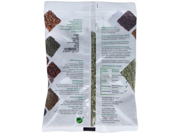 Soria Natural Infusion Hierba Luisa 30G