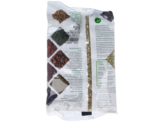 Soria Natural Hinojo Semillas Bolsa 100G