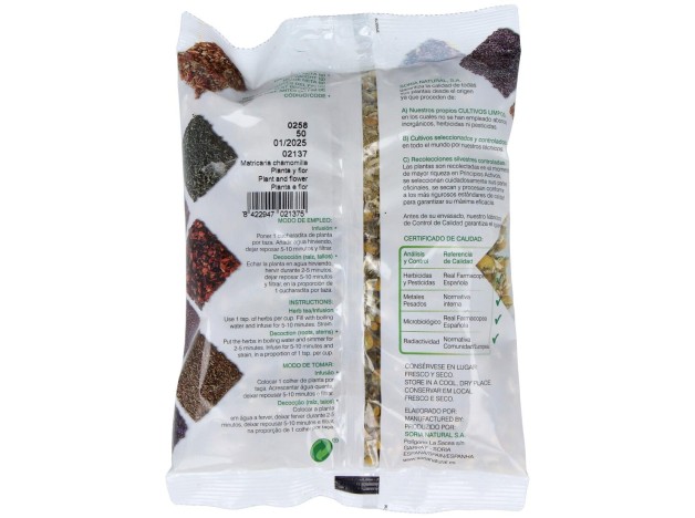 Soria Natural Manzanilla Dulce Bolsa 30G