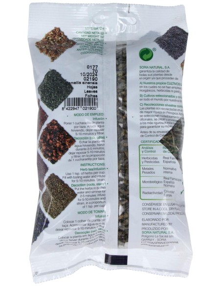Soria Natural Infusion Te Verde 70G