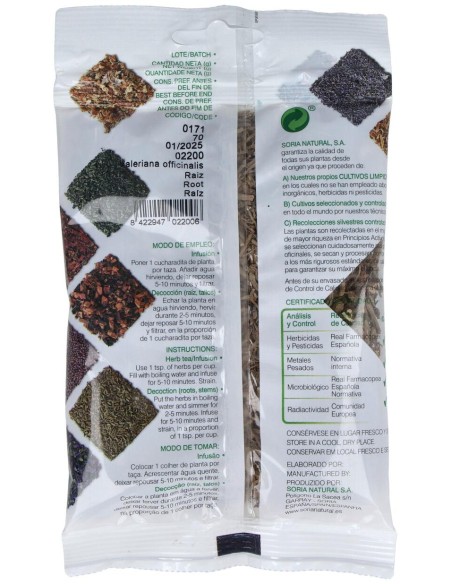 Soria Natural Valeriana Bolsa 70G