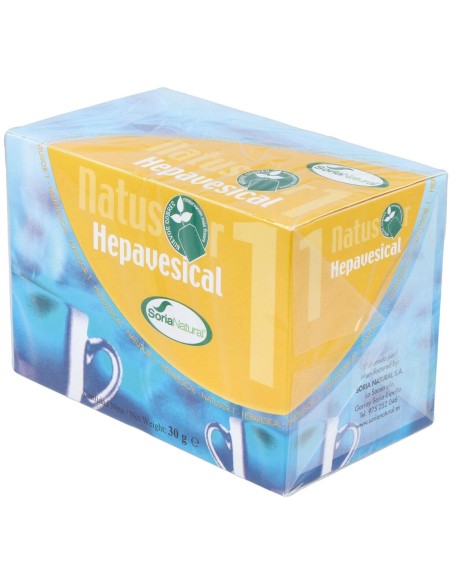 Soria Natural Natusor 01 - Hepavesical 20 Filtros