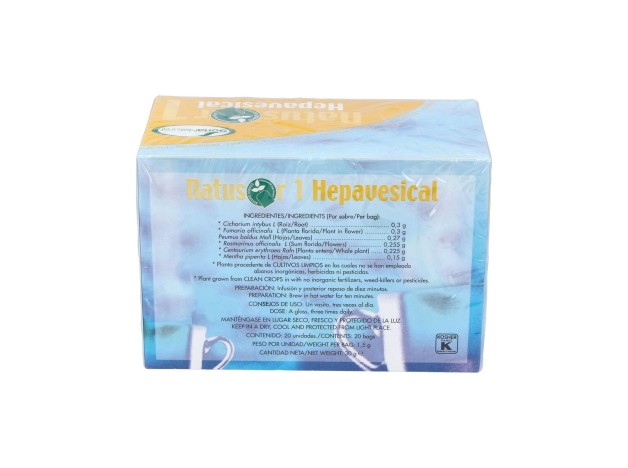 Soria Natural Natusor 01 - Hepavesical 20 Filtros
